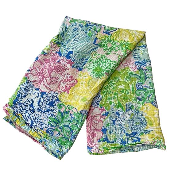 Pottery Barn Kids Other - Lilly Pulitzer Pottery Barn Kids Swaddle Organic Cotton Exclusive Designer